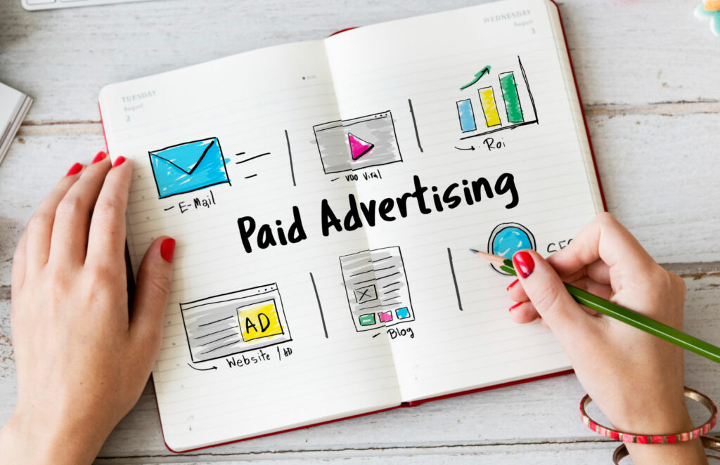 "Google and Facebook ads targeted to international audiences"